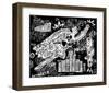 Superman Sketch and Text-null-Framed Art Print