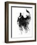 Superman Watercolor I-Jack Hunter-Framed Art Print