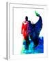 Superman Watercolor-Jack Hunter-Framed Art Print