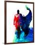 Superman Watercolor-Jack Hunter-Framed Art Print