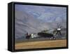 Supermarine Spitfire, British and Allied WWII War Plane, South Island, New Zealand-David Wall-Framed Stretched Canvas