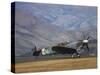 Supermarine Spitfire, British and Allied WWII War Plane, South Island, New Zealand-David Wall-Stretched Canvas
