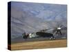 Supermarine Spitfire, British and Allied WWII War Plane, South Island, New Zealand-David Wall-Stretched Canvas