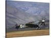 Supermarine Spitfire, British and Allied WWII War Plane, South Island, New Zealand-David Wall-Stretched Canvas