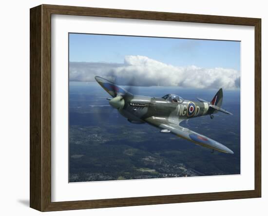 Supermarine Spitfire Mk.XVI Fighter Warbird of the Royal Air Force-Stocktrek Images-Framed Photographic Print