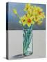 Supermarket Daffodils, 2022 (Watercolour on Paper)-Christopher Ryland-Stretched Canvas