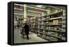 Supermarket Interior, Dieppe, Normandy, France-Nelly Boyd-Framed Stretched Canvas