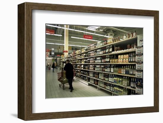 Supermarket Interior, Dieppe, Normandy, France-Nelly Boyd-Framed Photographic Print