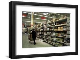 Supermarket Interior, Dieppe, Normandy, France-Nelly Boyd-Framed Photographic Print