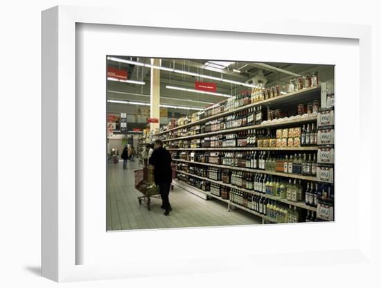 Supermarket Interior, Dieppe, Normandy, France-Nelly Boyd-Framed Photographic Print