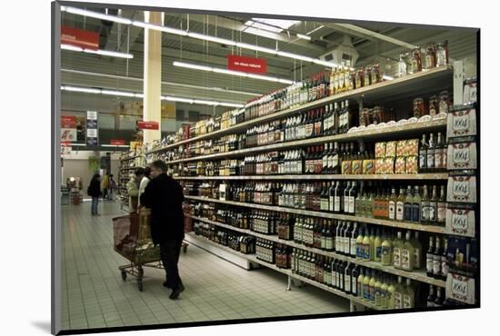 Supermarket Interior, Dieppe, Normandy, France-Nelly Boyd-Mounted Photographic Print