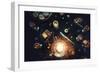 Supernova On My Plate-Dina Belenko-Framed Giclee Print