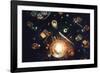 Supernova On My Plate-Dina Belenko-Framed Giclee Print