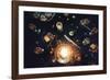 Supernova On My Plate-Dina Belenko-Framed Giclee Print