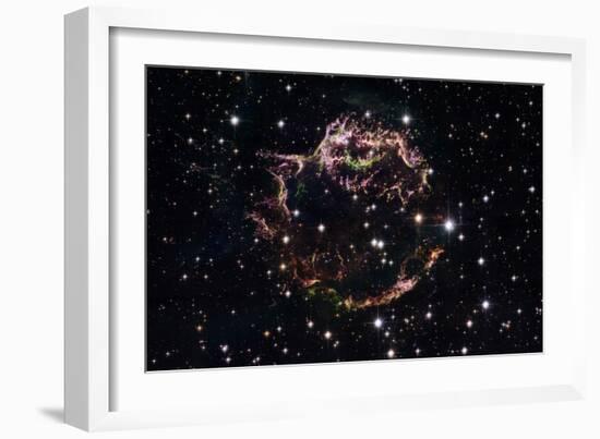 Supernova Remnant Cassiopeia A - March 2004-null-Framed Art Print