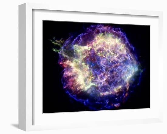 Supernova Remnant Cassiopeia A, X-ray-null-Framed Photographic Print