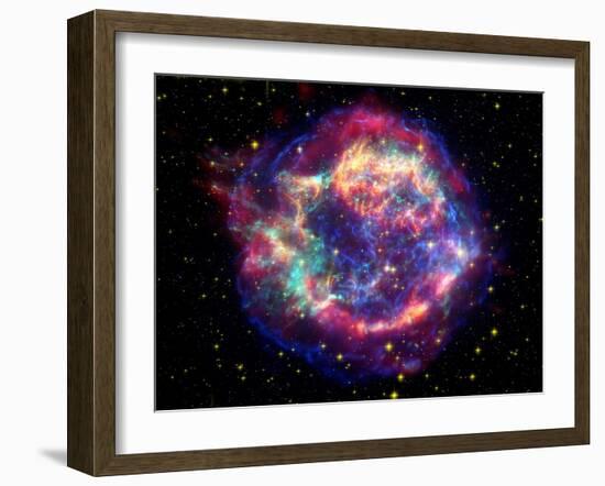 Supernova Remnant Cassiopeia A-Stocktrek Images-Framed Premium Photographic Print