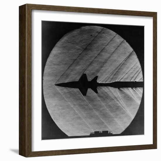 Supersonic Shocks Waves Attached to Small Scale Model of X-15 Experiment Rocket Plane, Mar 23, 1962-null-Framed Photo