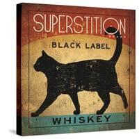 Superstition Black Label Whiskey Cat-Ryan Fowler-Stretched Canvas