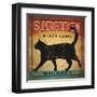 Superstition Black Label Whiskey Cat-Ryan Fowler-Framed Art Print