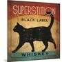 Superstition Black Label Whiskey Cat-Ryan Fowler-Mounted Art Print