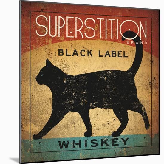 Superstition Black Label Whiskey Cat-Ryan Fowler-Mounted Art Print