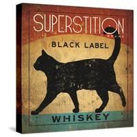 Superstition Black Label Whiskey Cat-Ryan Fowler-Stretched Canvas