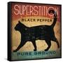 Superstition Black Pepper Cat-Ryan Fowler-Framed Stretched Canvas