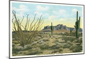 Superstition Mountain, Apache Trail-null-Mounted Premium Giclee Print