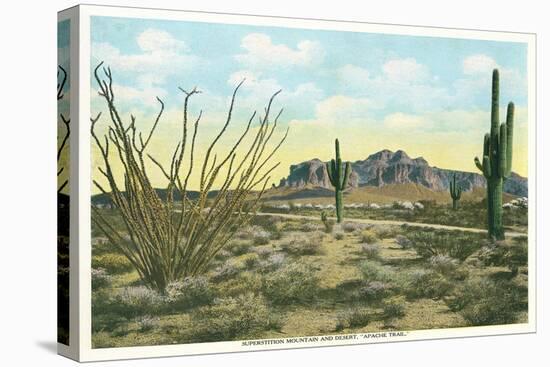 Superstition Mountain, Apache Trail-null-Stretched Canvas