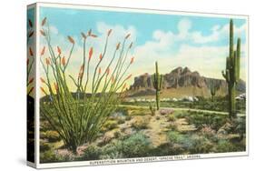 Superstition Mountain, Arizona-null-Stretched Canvas