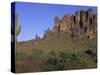 Superstition Mountains, Lost Dutchman State Park, Arizona, USA-Kristin Mosher-Stretched Canvas