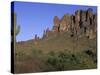 Superstition Mountains, Lost Dutchman State Park, Arizona, USA-Kristin Mosher-Stretched Canvas