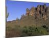 Superstition Mountains, Lost Dutchman State Park, Arizona, USA-Kristin Mosher-Mounted Photographic Print