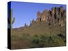 Superstition Mountains, Lost Dutchman State Park, Arizona, USA-Kristin Mosher-Stretched Canvas