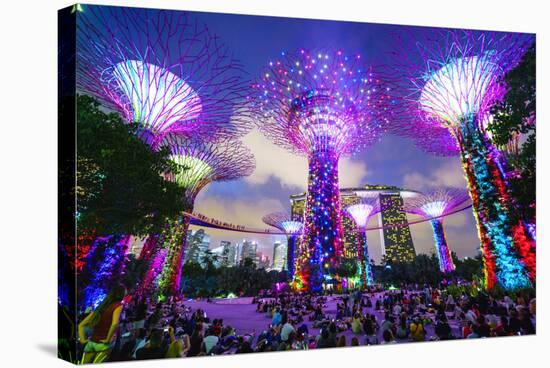 Supertree Grove in the Gardens by the Bay, a Futuristic Botanical Gardens and Park-Fraser Hall-Stretched Canvas