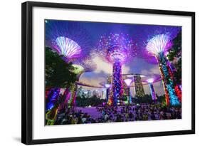 Supertree Grove in the Gardens by the Bay, a Futuristic Botanical Gardens and Park-Fraser Hall-Framed Photographic Print