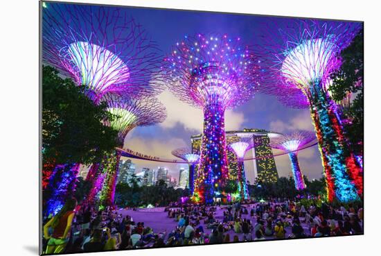 Supertree Grove in the Gardens by the Bay, a Futuristic Botanical Gardens and Park-Fraser Hall-Mounted Photographic Print