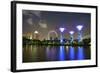 Supertree Grove in the Gardens by the Bay, a Futuristic Botanical Gardens and Park-Fraser Hall-Framed Photographic Print