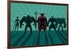 Supervillain Team-Malchev-Framed Art Print