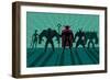 Supervillain Team-Malchev-Framed Art Print