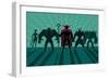 Supervillain Team-Malchev-Framed Art Print