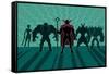 Supervillain Team-Malchev-Framed Stretched Canvas
