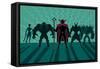 Supervillain Team-Malchev-Framed Stretched Canvas
