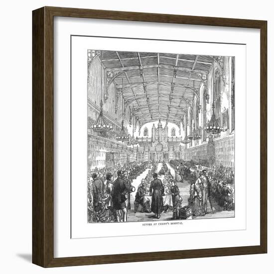 Supper at Christ's Hospital, 1878-null-Framed Giclee Print