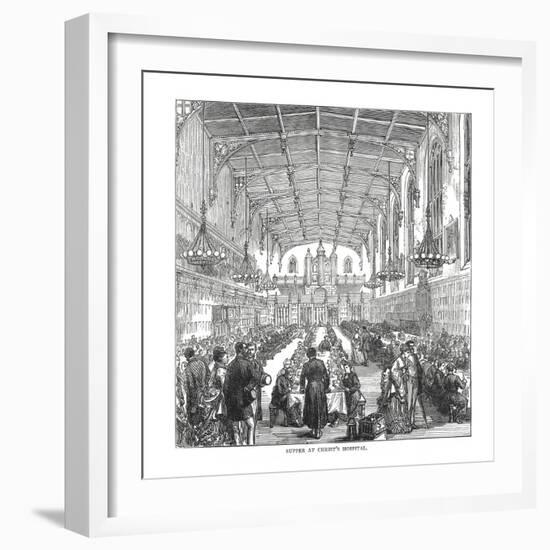 Supper at Christ's Hospital, 1878-null-Framed Giclee Print