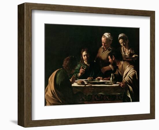 Supper at Emmaus, 1606-Caravaggio-Framed Giclee Print