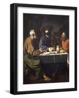 Supper at Emmaus, 1639-Francisco de Zurbaran-Framed Giclee Print