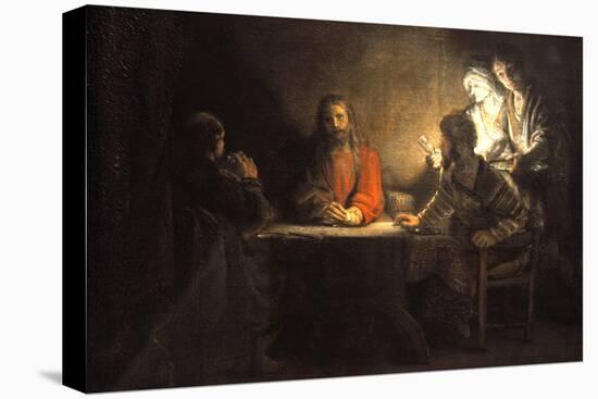 Supper at Emmaus, 1648, by Rembrandt Van Rijn (1606-1669)-null-Stretched Canvas