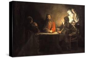 Supper at Emmaus, 1648, by Rembrandt Van Rijn (1606-1669)-null-Stretched Canvas